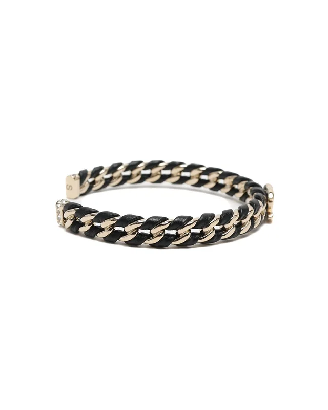 Chanel Coco Mark Leather Chain Bracelet in Leather from A Retro Tale, photo 5 of 7