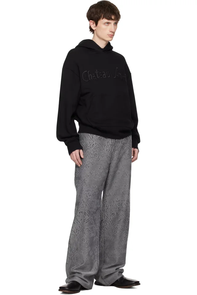 AMIRI Gray MA Quad Bandana Baggy Jeans, photo 4 of 4 from SSENSE
