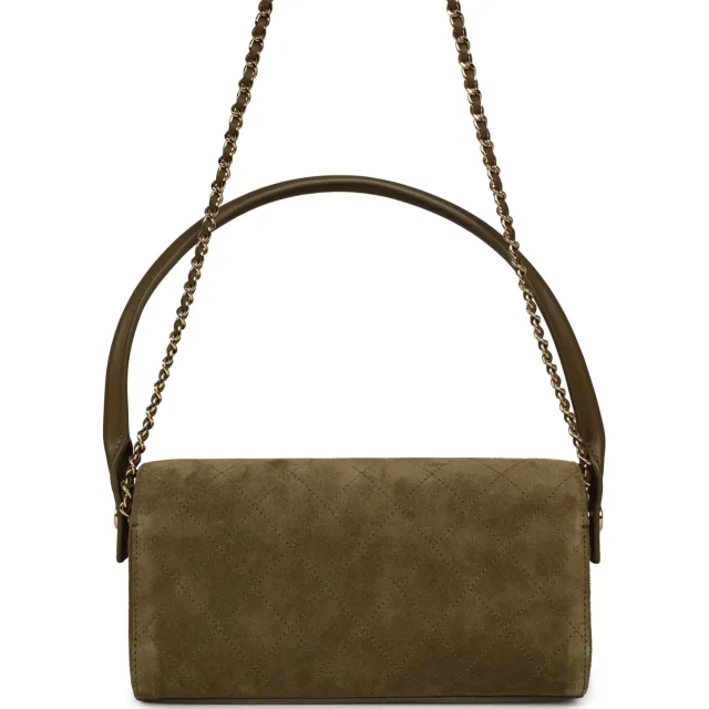 Chanel Barrel Clutch Bag in Green Calfskin from Madison Avenue Couture, photo 4 of 8