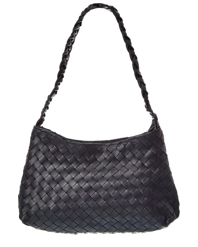 Isabella Rossetti Kaia Hand-Woven Leather Shoulder Bag, image 1 of 1 from Gilt