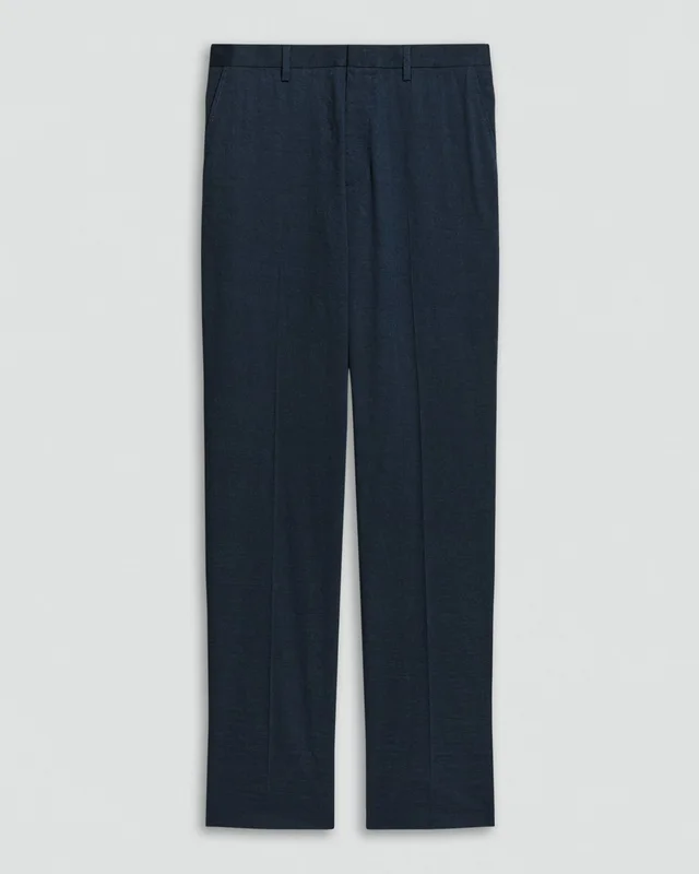 Theory Standard Pant in Good Linen in DARK BLUE WING 62% Linen, 36% Viscose, 2% Elastane, photo 5 of 10 from Theory