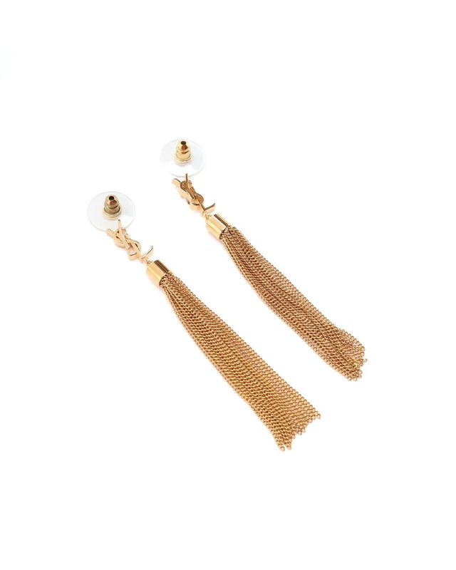 Saint Laurent Cassandre Tassel Earrings from A Retro Tale, photo 2 of 3