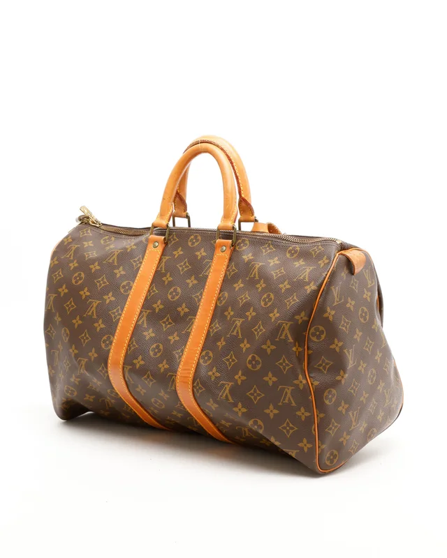 Louis Vuitton Monogram Keepall 45 Weekend Bag in Coated canvas from A Retro Tale, photo 3 of 10