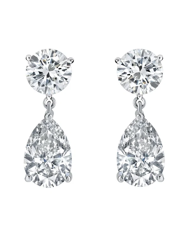 Lab Grown Diamonds 14K 4.00 ct. tw. Lab-Grown Diamond Earrings, image 1 of 1 from Gilt