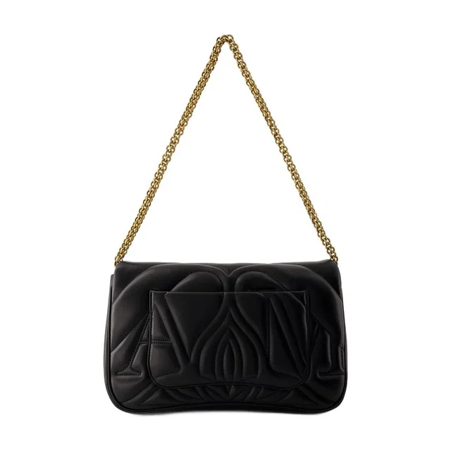 Alexander McQueen Quilted Leather Crossbody Bag — Black Others in Black Leather from HEWI