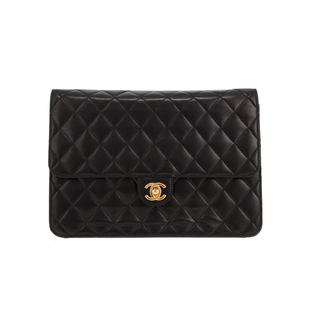 Chanel Mademoiselle handbag in black quilted leather in Black Leather from Collector Square, photo 2 of 4