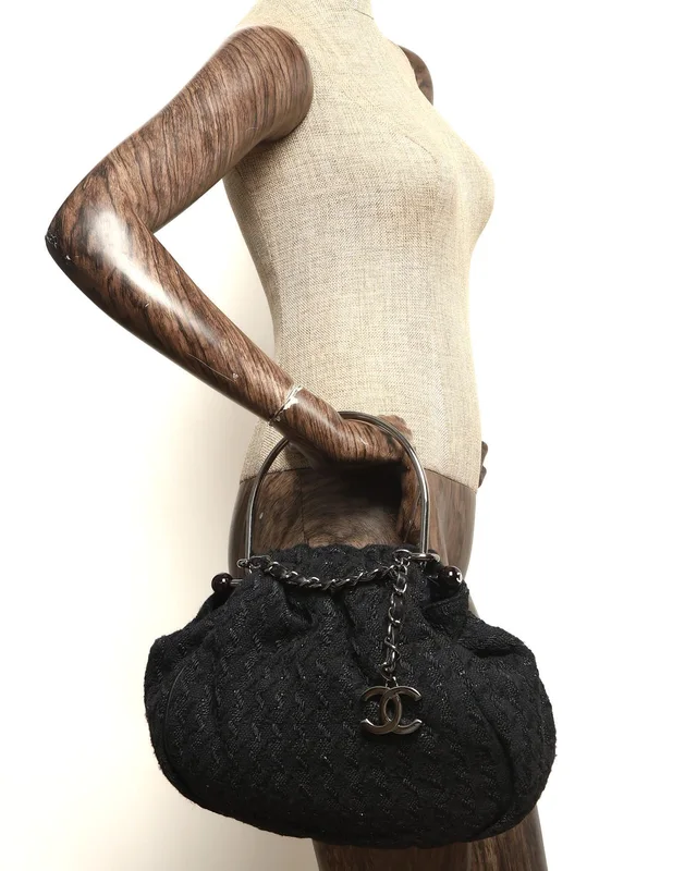 Chanel 2005s CC Tweed Knitting Handle Bag in Tweed from A Retro Tale, photo 8 of 8