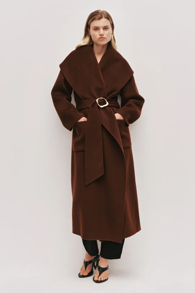 AJE Eclipse Wool Coat in Brown from Aje, photo 1 of 1