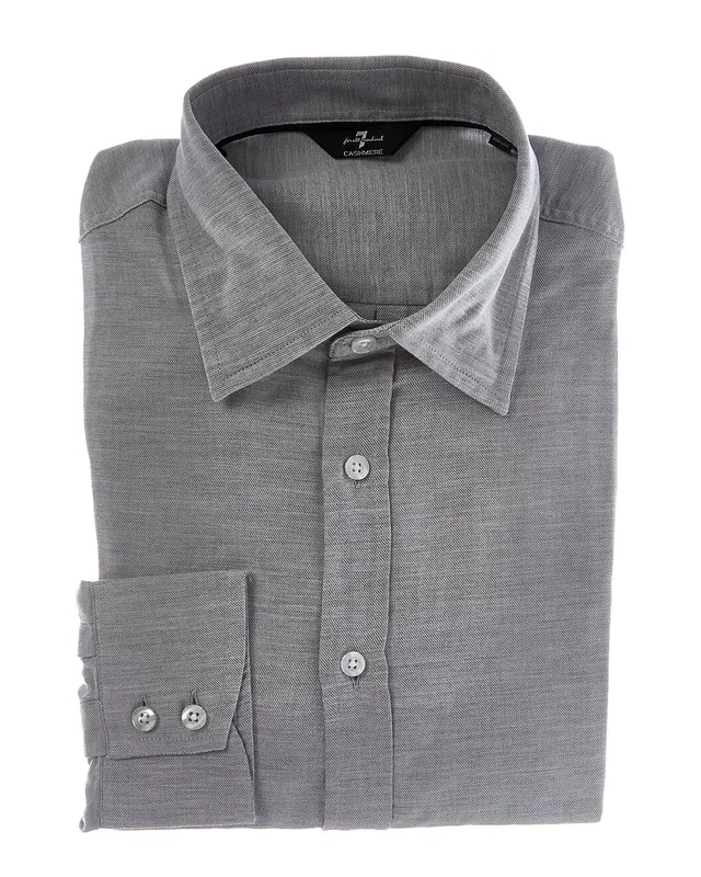 7 For All Mankind Button-Up Cashmere-Blend Shirt, image 1 of 1 from Rue La La