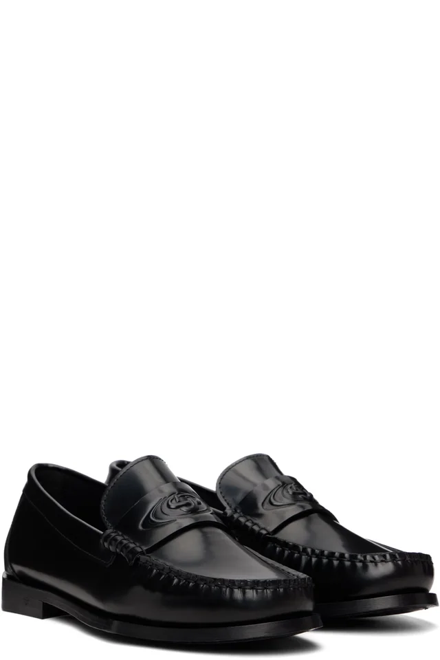 Casablanca Black Leather Loafers, photo 4 of 5 from SSENSE