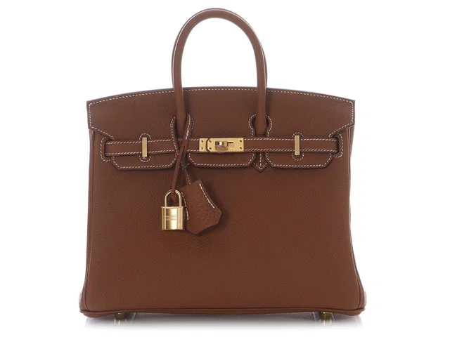 Hermès Gold Togo Birkin 25 in Gold Togo leather from Ann's Fabulous Finds