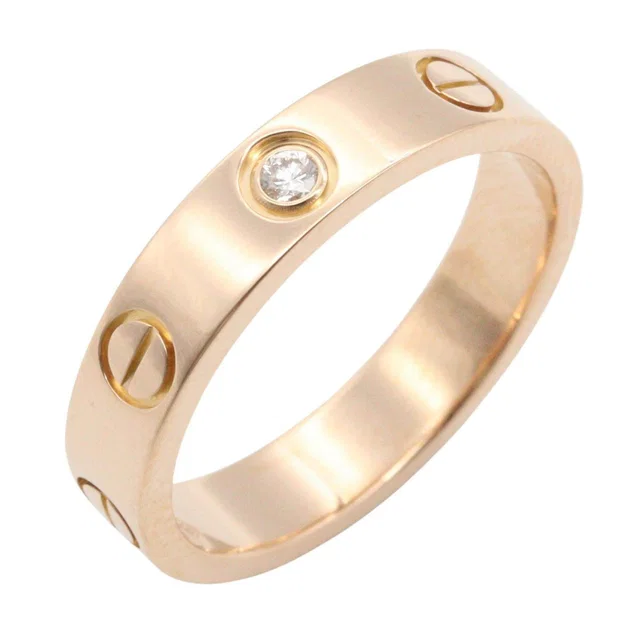 Cartier Mini Love Ring Au750 Diamond Ring Size 8 from LuxUness