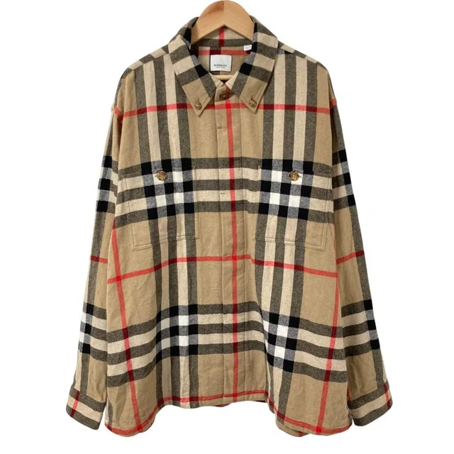 Burberry Wool Overshirt Jacket in Wool from LuxUness
