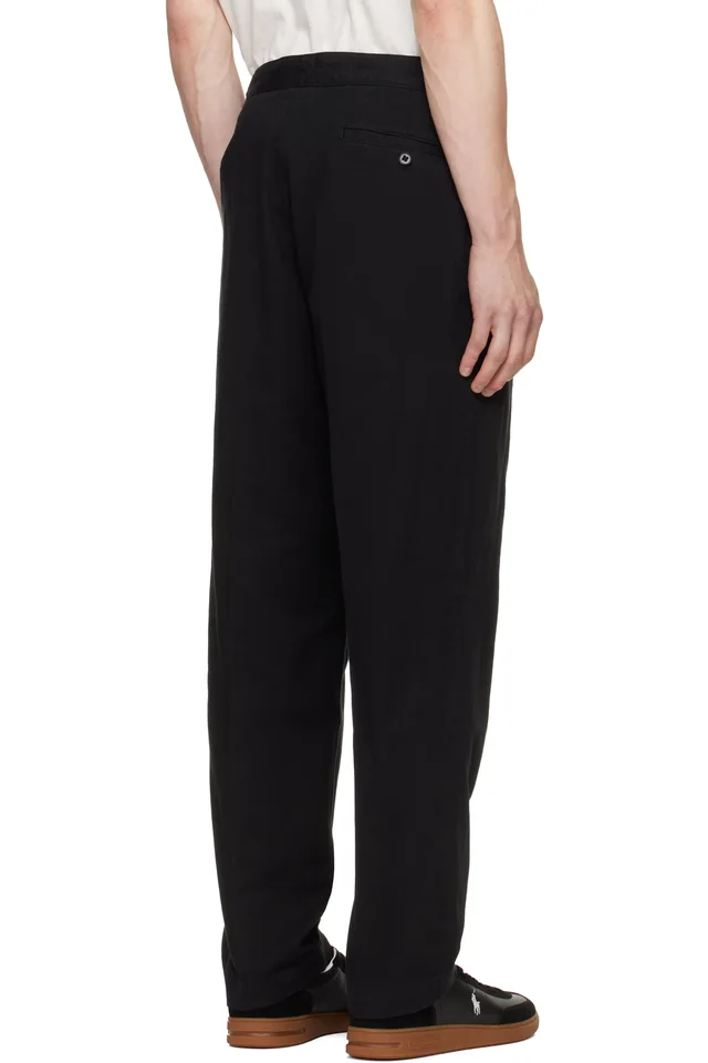Polo Ralph Lauren Black Relaxed Fit Twill Officer’s Trousers, photo 3 of 4 from SSENSE