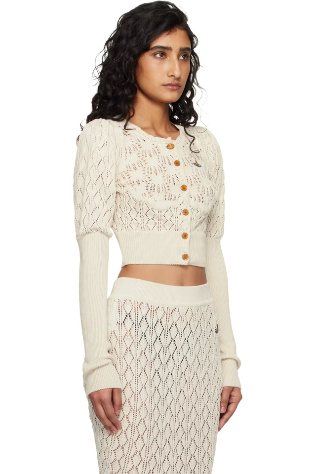 Vivienne Westwood Off-White Ella Cardigan, photo 2 of 4 from SSENSE