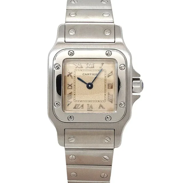 Cartier Santos Galbee SM W20024D6 Women's Watch, Ivory, Quartz in White from Luxury Promise