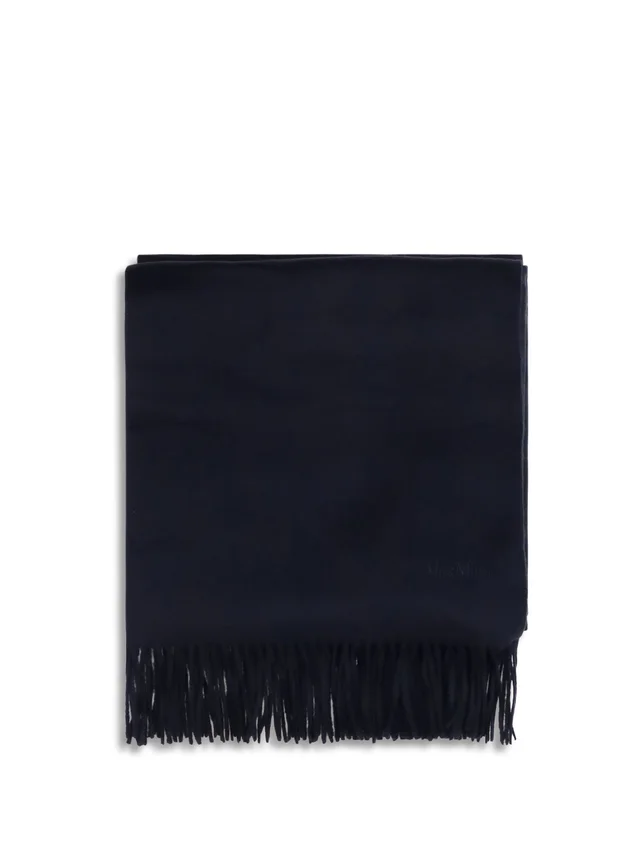 Max Mara Baci Scarf — Navy Cashmere Scarfs in Navy Cashmere from HEWI, photo 2 of 2