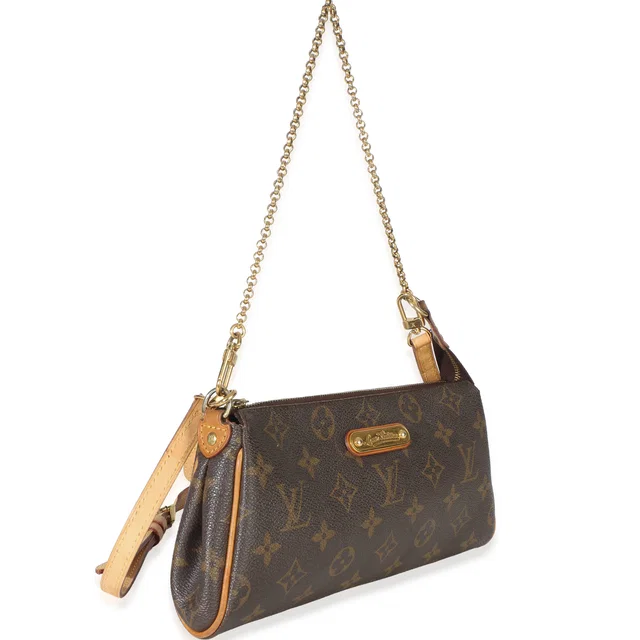 Louis Vuitton Monogram Canvas Eva Clutch Brown Handbag in Brown Coated canvas from HEWI