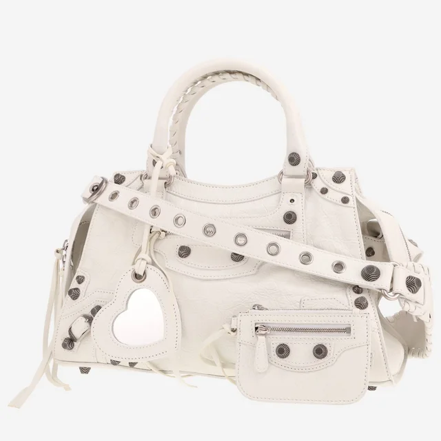 Balenciaga City handbag in white leather from Collector Square