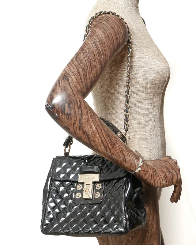 Chanel Patent Mademoiselle Kelly Bag in Patent leather from A Retro Tale, photo 8 of 8