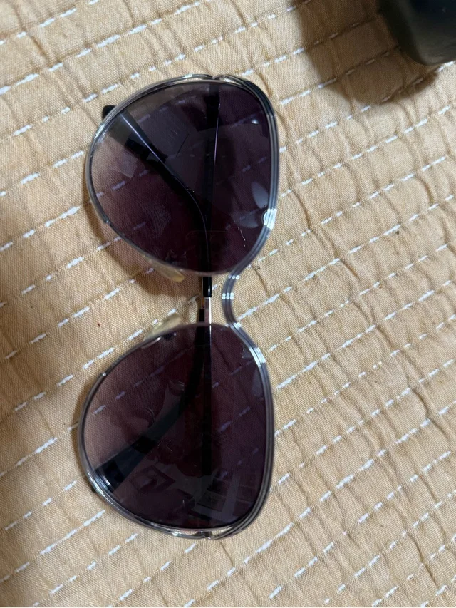 Balmain Clear Frame Sunglasses With Dark Smoke Lenses in silver|gray|white from Poshmark