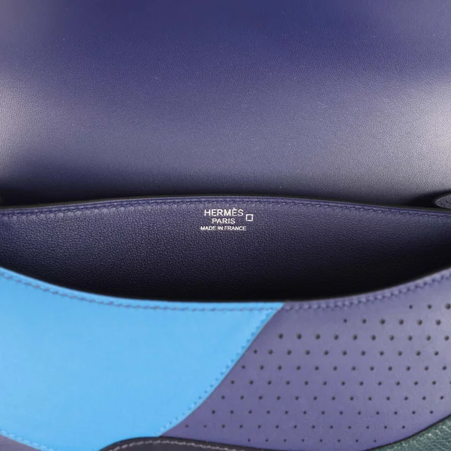 Hermès "Au Bout Du Monde" Constance 24 Bleu Zellige in Navy Swift leather from Madison Avenue Couture, photo 8 of 10