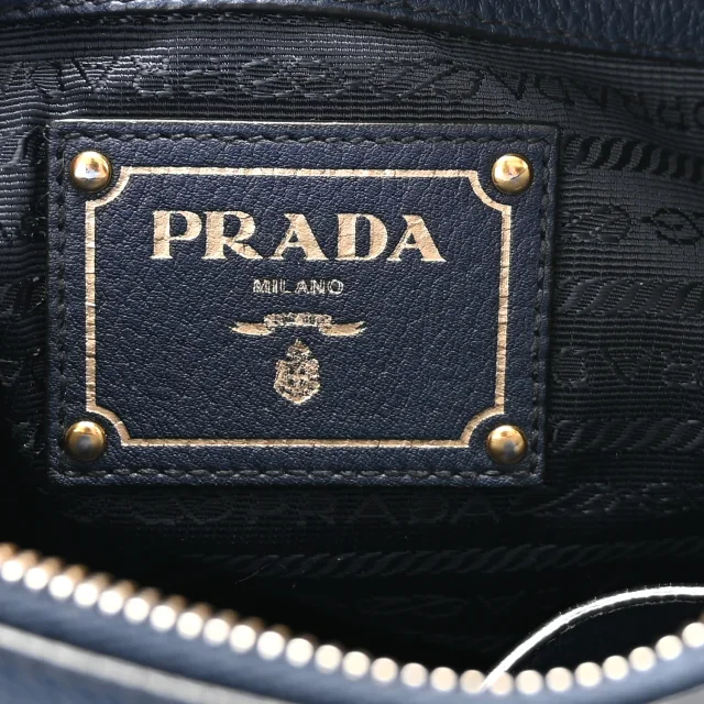 Prada Vitello Phenix Bauletto Baltico in Calfskin from FASHIONPHILE, photo 6 of 10
