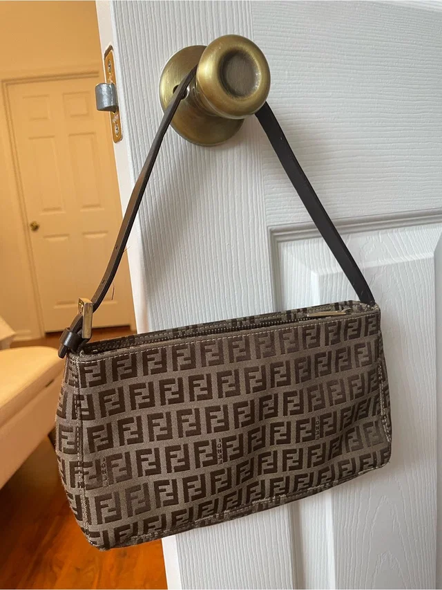 Fendi Brown Ff Logo Belt/Shoulder Bag in brown|red Leather from Poshmark