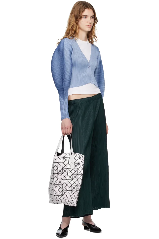 PLEATS PLEASE ISSEY MIYAKE Gray Monthly Colors November Trousers, photo 4 of 4 from SSENSE