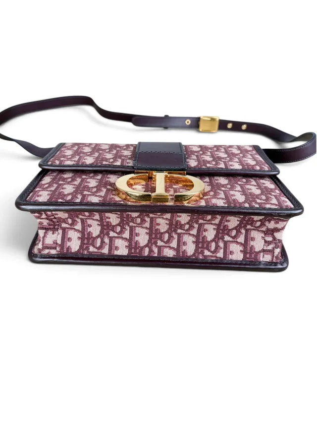 Dior Burgundy Oblique 30 Montaigne Flap in Burgundy Canvas from Season 2 Consign, photo 6 of 9