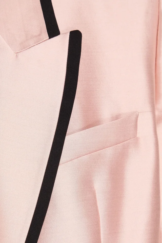 Zimmermann Grosgrain-Trimmed Wool and Silk-Blend Duchesse-Satin Blazer, photo 4 of 4 from THE OUTNET