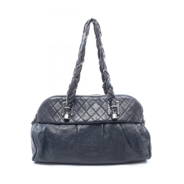 Chanel Tote Bag Ladyblade Large Black Leather in Black Leather from The Reluxe