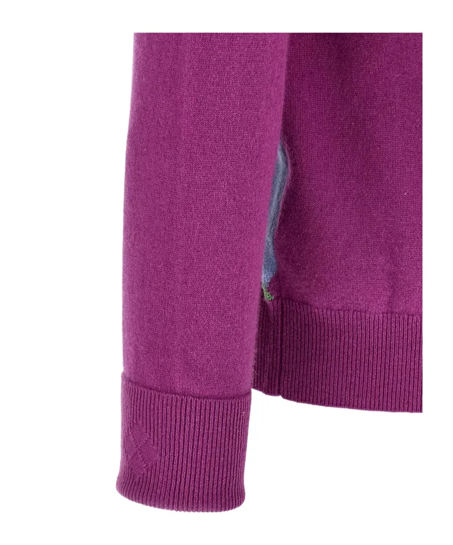 Ballantyne Diamond Intarsia V-Neck Knitted Sweater, photo 4 of 4 from SENSER