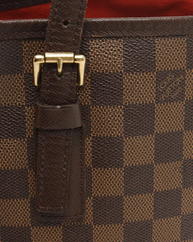Louis Vuitton Damier Ebene Marais Bucket Bag in Brown Canvas from A Retro Tale, photo 6 of 11