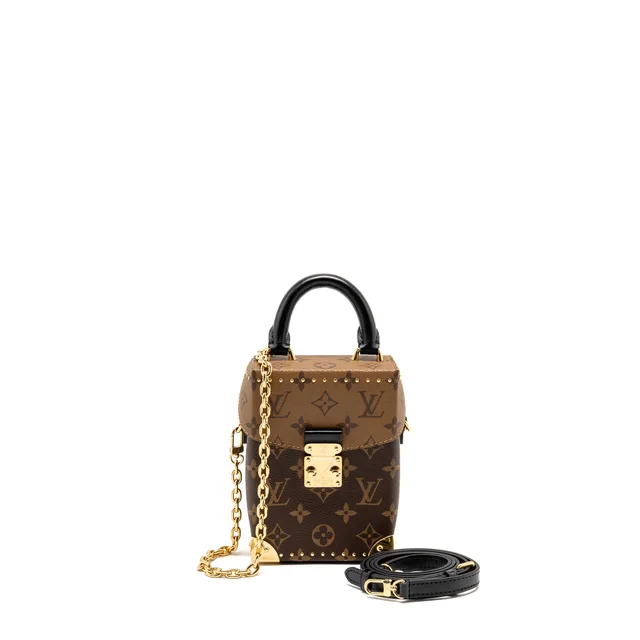Louis Vuitton Top Handle Camera Box Monogram Reverse Canvas GHW in Canvas from EMIER