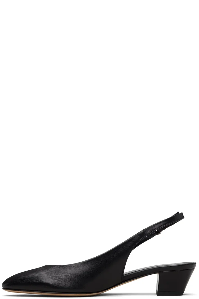 Aeyde Black Celeste Heels, photo 3 of 5 from SSENSE