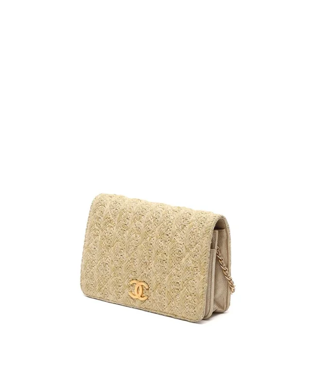 Chanel Raffia Wallet On Chain Bag in Raffia from A Retro Tale, photo 2 of 13