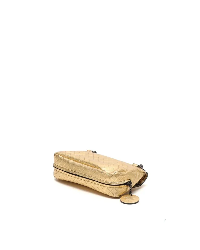 Bottega Veneta Metallic Intrecciomirage Chain Flap Bag in Leather from A Retro Tale, photo 5 of 7