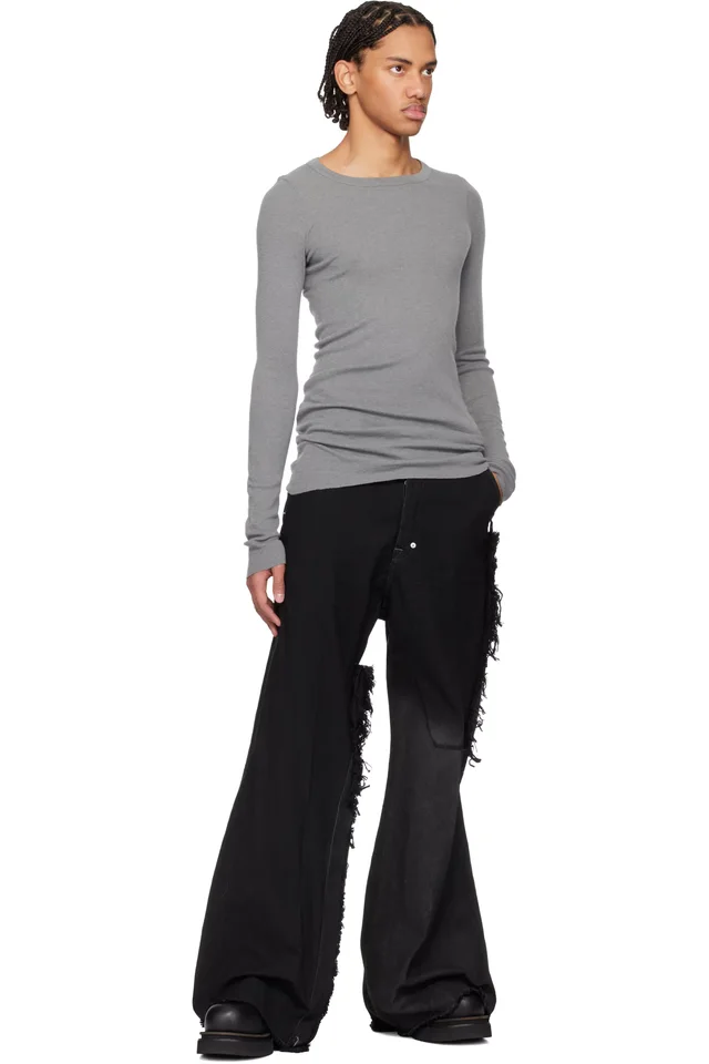 Rick Owens Black Temple Beatle Bogun Chelsea Boots, photo 5 of 5 from SSENSE