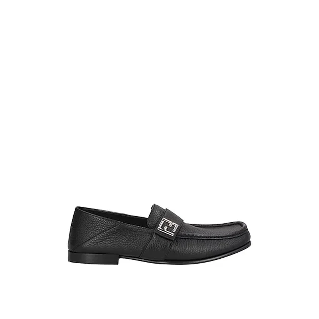 Fendi Black Calfskin Slip-On Loafers in Black Calfskin from HEWI