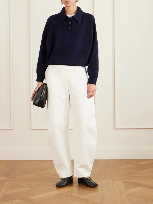 RÓHE Cotton wide-leg pants in White, photo 2 of 2 from NET-A-PORTER (Canada)