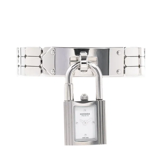 Hermès Watch Kelly Silver in Silver from The Reluxe