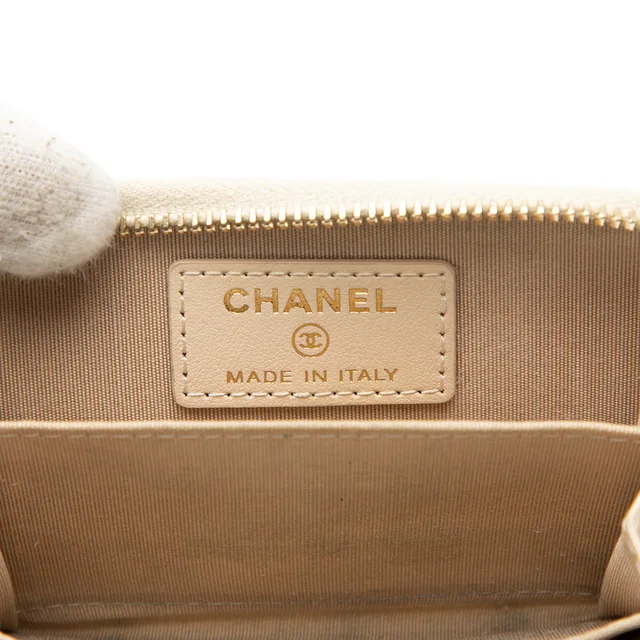 Brown Chanel Quilted Lambskin 19 Zip Coin Purse in Brown Lambskin from Designer Revival, photo 2 of 2