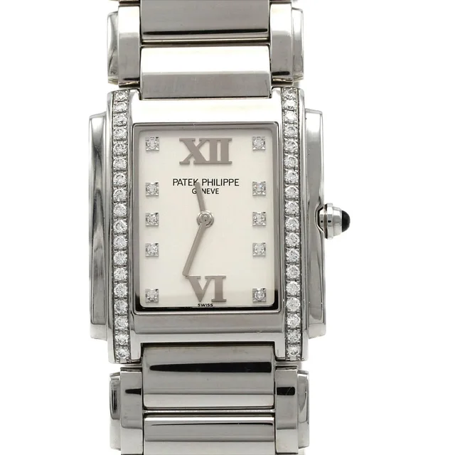 [Unserviced - Value Price] Patek Philippe TWENTY-4/D･10P 4910/10A-011 SS Quartz in Dial color: Timeless white/ Diamond Case: stainless steel Bracelet: stainless steel from KOMEHYO