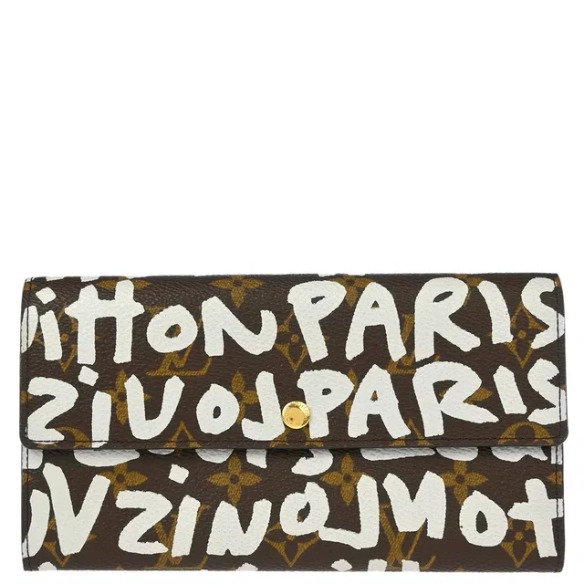 Louis Vuitton 2001 Monogram Graffiti Porte Monnaie Credit M92189 in Canvas from AMORE Vintage Tokyo