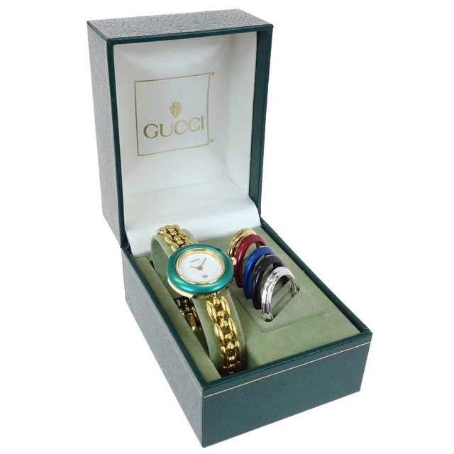 Gucci 11/12 Change Bezel Chameleon Quartz Watch SS from AMORE Vintage Tokyo