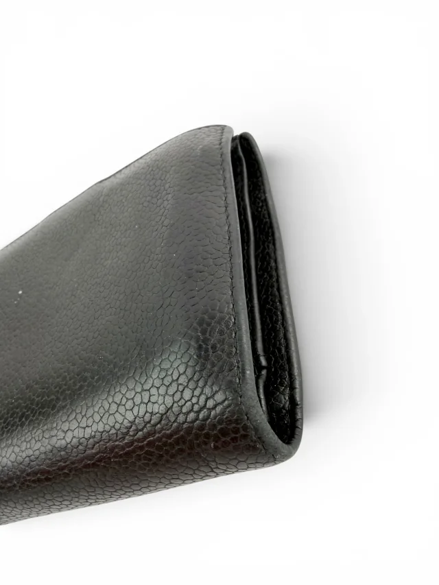Chanel Vintage Black Caviar Timeless CC French Compact Wallet in Black Caviar leather from Season 2 Consign, photo 2 of 4