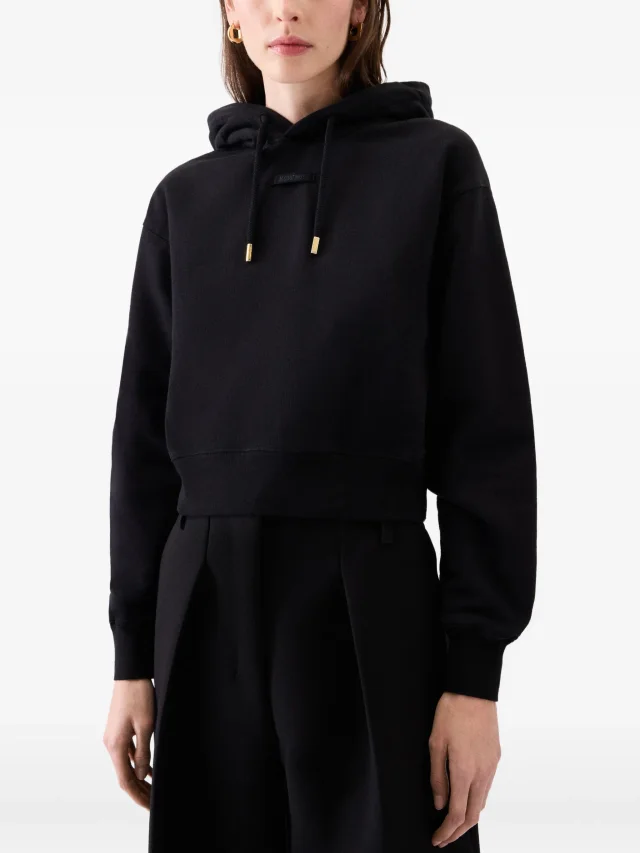 Jacquemus The Gros Grain hoodie in Black, photo 2 of 4 from FARFETCH