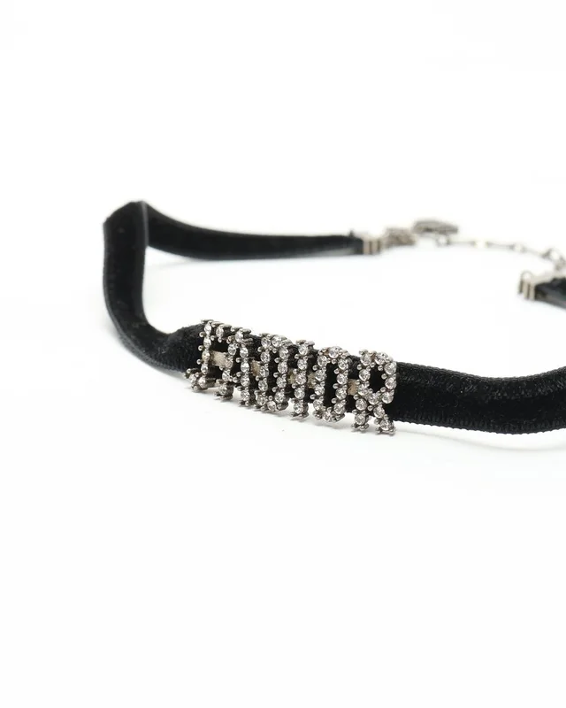 Dior J'Adior Velvet Choker Necklace in Velvet from A Retro Tale, photo 3 of 4