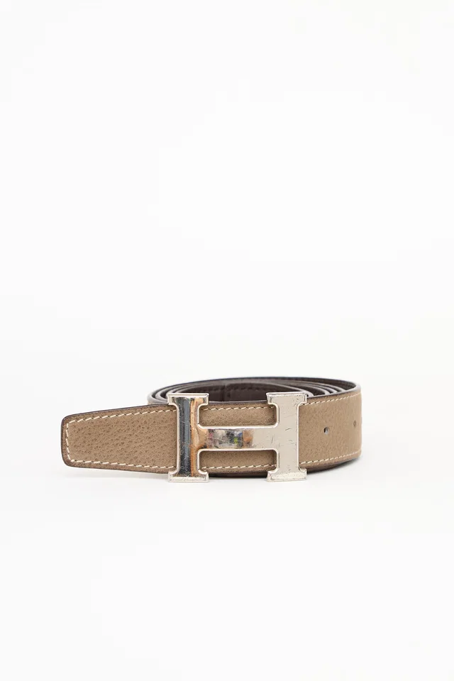 Hermès Leather Constance Belt in Leather from VSP Consignment